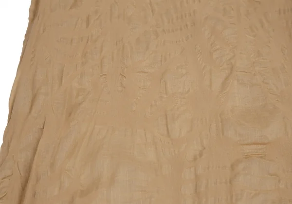 プランテーションPlantation ボタニカルリップルノースリーブワンピース モカベージュM K-111058_009