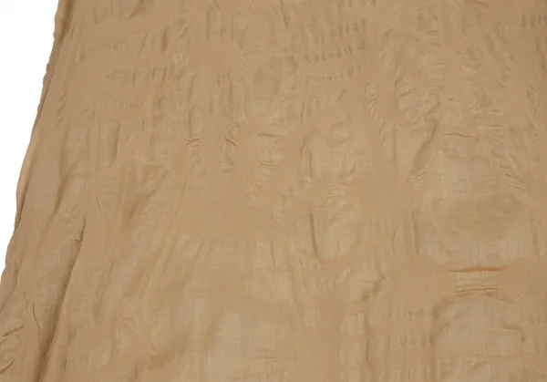 プランテーションPlantation ボタニカルリップルワンピースアンサンブル モカベージュM K-111059_016