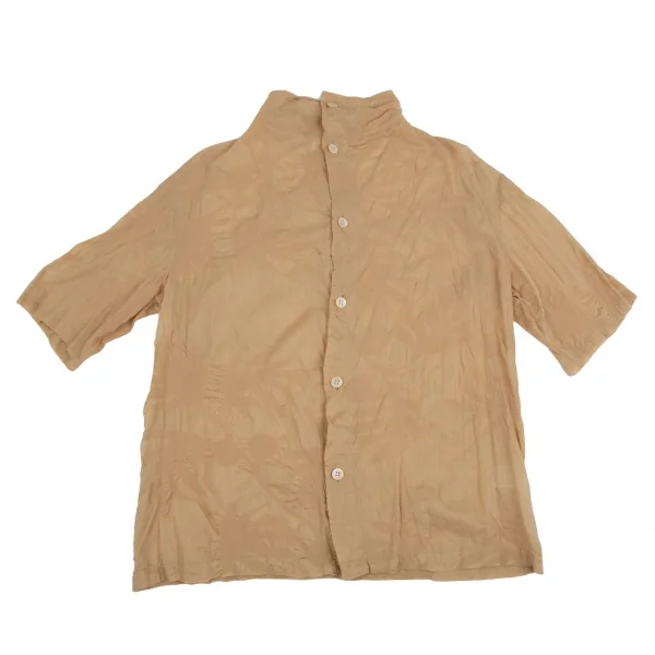 プランテーションPlantation ボタニカルリップルワンピースアンサンブル モカベージュM K-111059_003