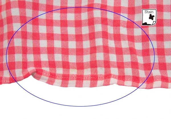 トリココムデギャルソンtricot COMME des GARCONS レーヨンギンガムチェックビッグシルエット半袖シャツ ピンク白M位 K-111070_012