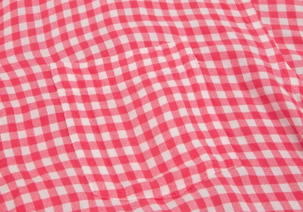 トリココムデギャルソンtricot COMME des GARCONS レーヨンギンガムチェックビッグシルエット半袖シャツ ピンク白M位 K-111070_007