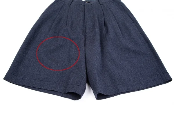 コムデギャルソンCOMME des GARCONSウールダブルブレストベルテッドジャケットセットアップ 紺M K-111073_015