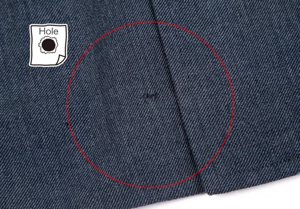 コムデギャルソンCOMME des GARCONSウールダブルブレストベルテッドジャケットセットアップ 紺M K-111073_009