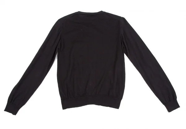 ワイズフォーリビングY's for living コットンニットカーディガン 黒M位 K-111102_009