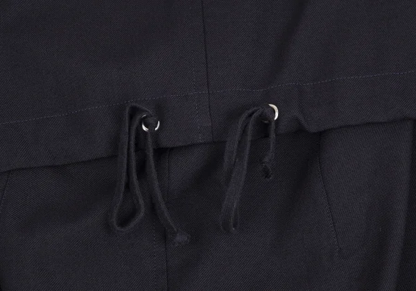 コムデギャルソンCOMME des GARCONSウールギャバセーラーカラーセパレートデザインワンピース 紺M K-111104_013