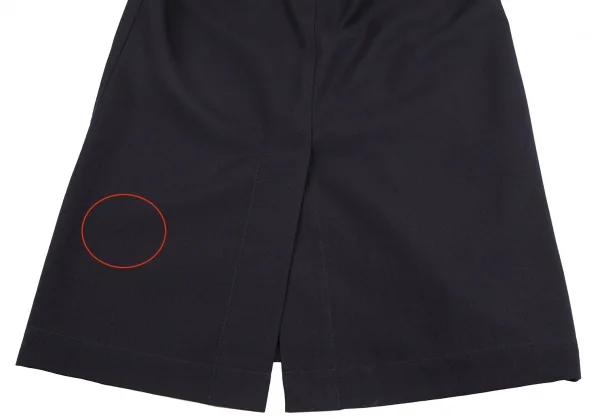 コムデギャルソンCOMME des GARCONSウールギャバセーラーカラーセパレートデザインワンピース 紺M K-111104_015