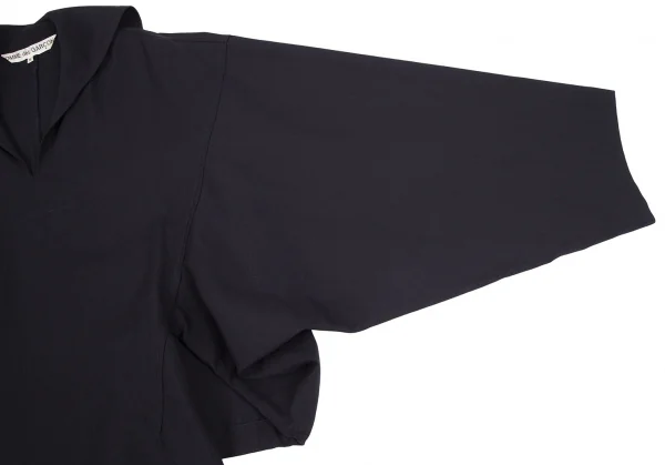 コムデギャルソンCOMME des GARCONSウールギャバセーラーカラーセパレートデザインワンピース 紺M K-111104_006