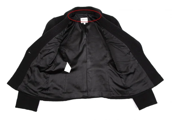 アルマーニ コレッツォーニARMANI COLLEZIONI ウールショートジャケット 黒40 K-111121_012