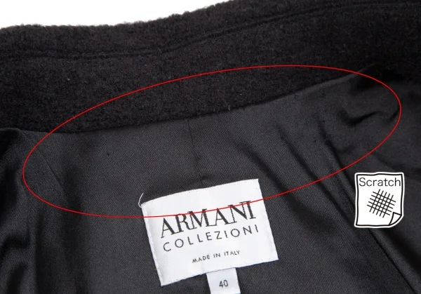 アルマーニ コレッツォーニARMANI COLLEZIONI ウールショートジャケット 黒40 K-111121_013
