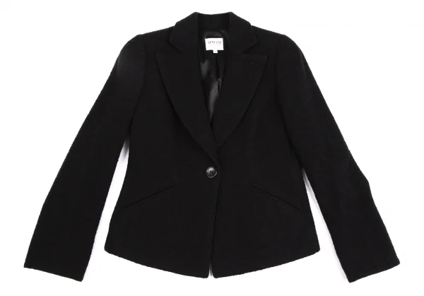 アルマーニ コレッツォーニARMANI COLLEZIONI ウールショートジャケット 黒40 K-111121_002