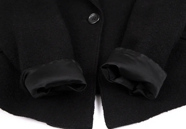 アルマーニ コレッツォーニARMANI COLLEZIONI ウールショートジャケット 黒40 K-111121_008