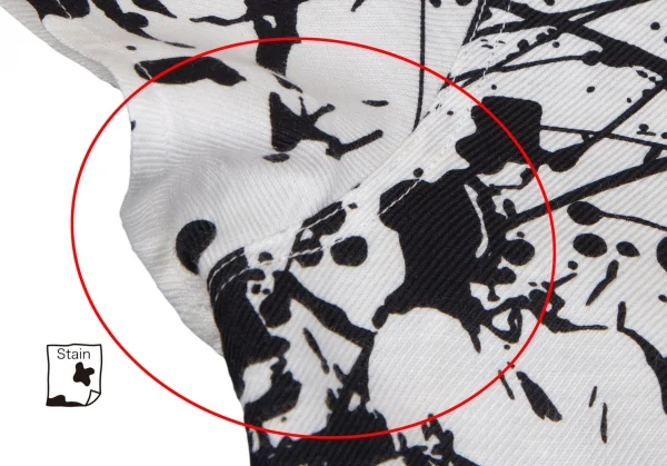 エルメスHERMES コットンリネンスプラッシュプリントブラウス 白黒他36 K-111126_007