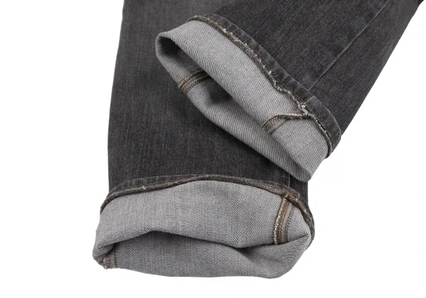 グッチGUCCI GGモノグラムレザーパッチストレッチデニム チャコール40 K-111128_009