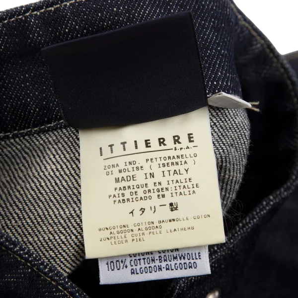 VERSACE JEANS SIGNATURE Leather Switching Denim Blouson K-111129_019