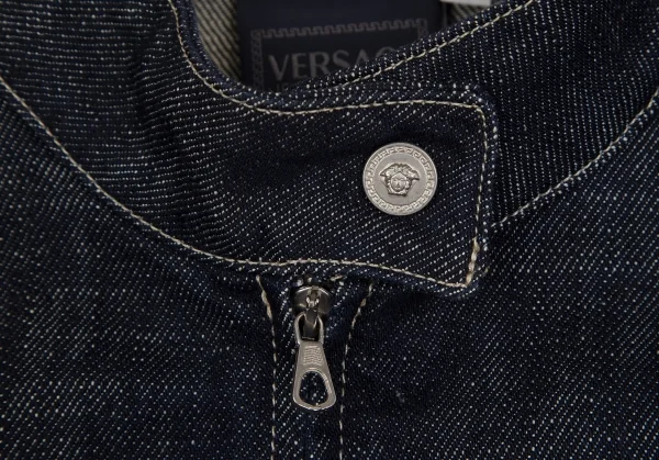 VERSACE JEANS SIGNATURE Leather Switching Denim Blouson K-111129_005