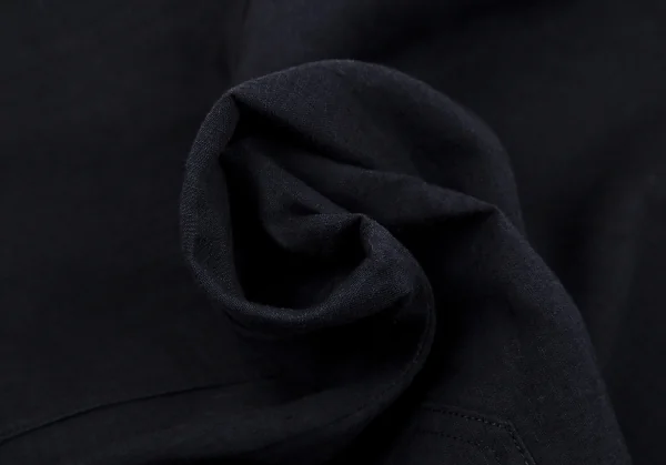 エルメスHERMES サイドボタンリネンパンツ 紺36 K-111141_017