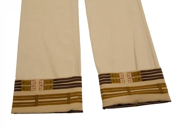 HERMES Lining Pattern Linen Pants K-111142_014