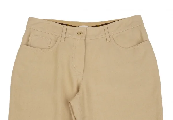 HERMES Lining Pattern Linen Pants K-111142_002