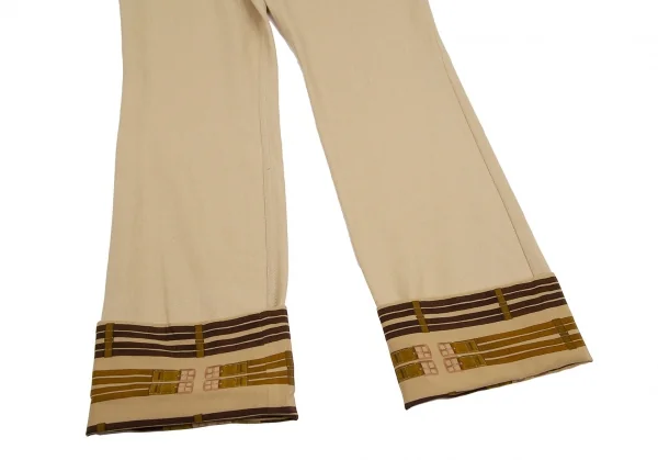 HERMES Lining Pattern Linen Pants K-111142_007