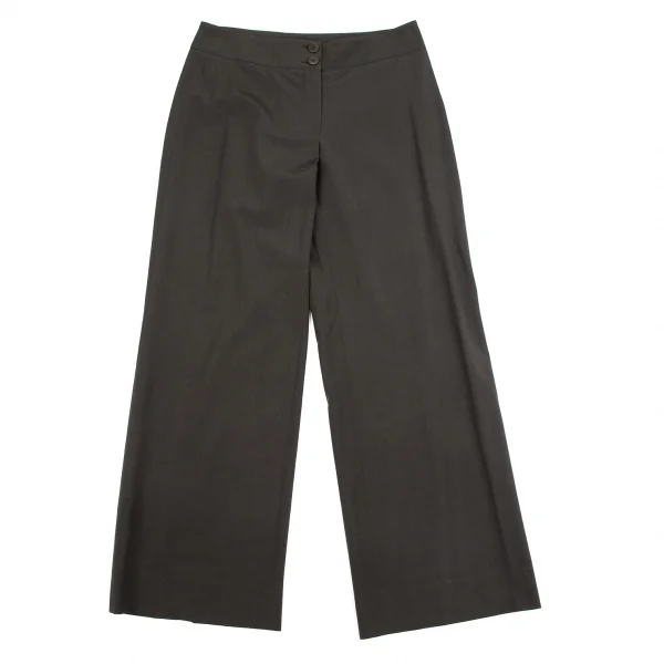 アルマーニ コレッツォーニARMANI COLLEZIONI ワイドスラックスパンツ チャコール42 K-111145_001
