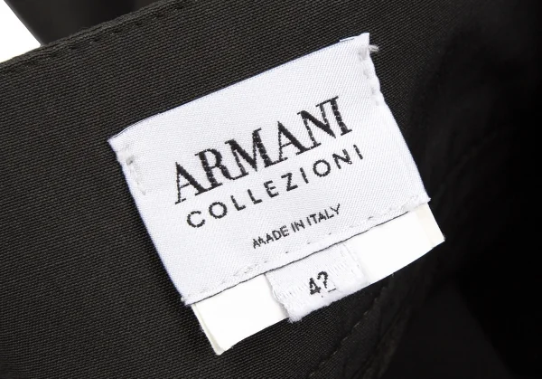 アルマーニ コレッツォーニARMANI COLLEZIONI ワイドスラックスパンツ チャコール42 K-111145_014