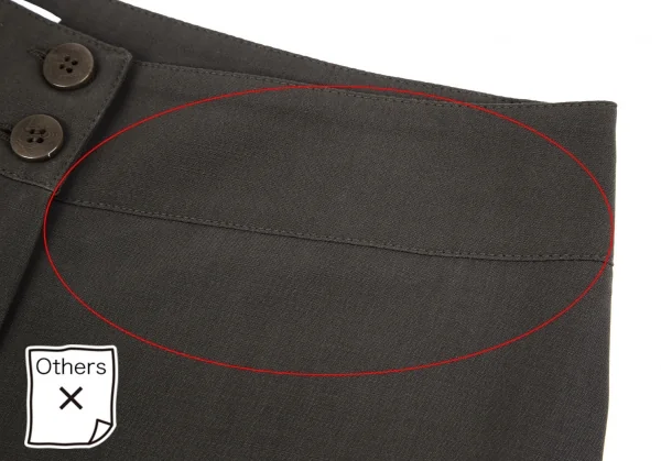 アルマーニ コレッツォーニARMANI COLLEZIONI ワイドスラックスパンツ チャコール42 K-111145_004