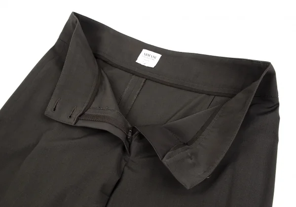アルマーニ コレッツォーニARMANI COLLEZIONI ワイドスラックスパンツ チャコール42 K-111145_007