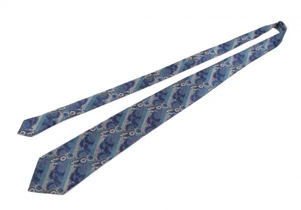 ミッソーニMISSONI ジャガードシルクネクタイ 青 K-111172_002