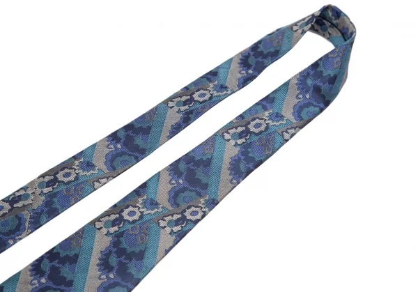 ミッソーニMISSONI ジャガードシルクネクタイ 青 K-111172_003