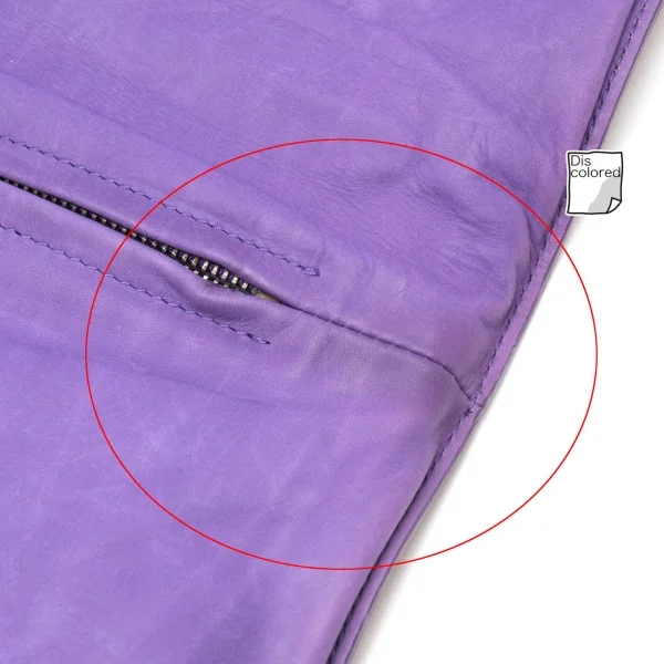 ボッテガヴェネタ BOTTEGA VENETA フォイルプリントレザークラッチバッグ 紫 K-111178_013