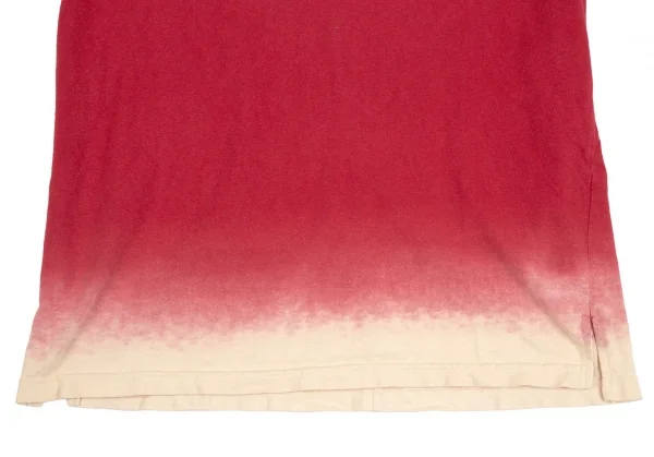 ワイズフォーメンY's for men コットン製品染めグラデーションTシャツ 赤ベージュ2 K-111181_005