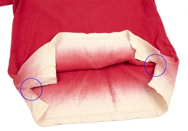 ワイズフォーメンY's for men コットン製品染めグラデーションTシャツ 赤ベージュ2 K-111181_006