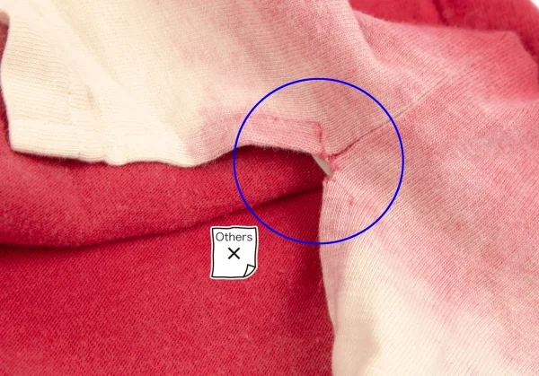 ワイズフォーメンY's for men コットン製品染めグラデーションTシャツ 赤ベージュ2 K-111181_007