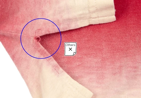 ワイズフォーメンY's for men コットン製品染めグラデーションTシャツ 赤ベージュ2 K-111181_008