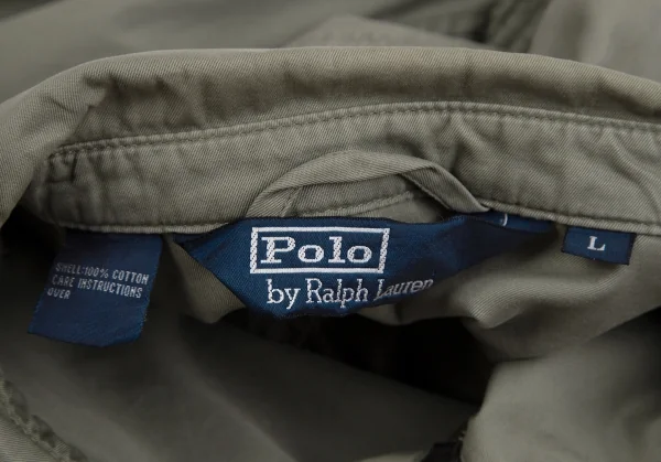 ポロbyラルフローレンPOO by Ralph Lauren ポニーワンポイント刺繍チンストラップスイングトップジャケット オリーブL K-111202_019