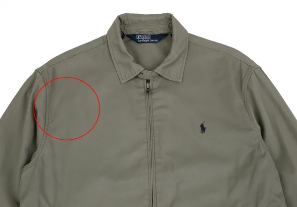 ポロbyラルフローレンPOO by Ralph Lauren ポニーワンポイント刺繍チンストラップスイングトップジャケット オリーブL K-111202_002