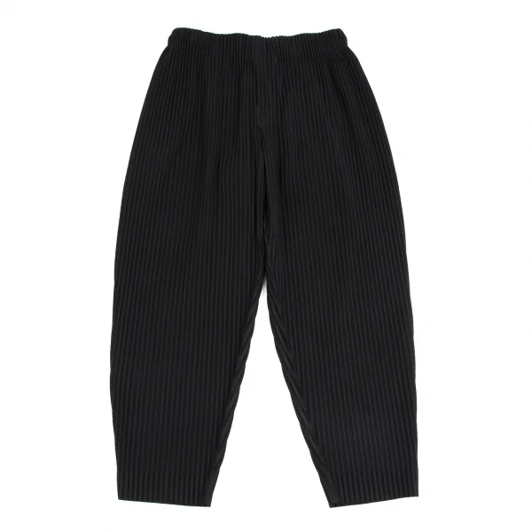 オムプリッセ イッセイ ミヤケHOMME PLISSE ISSEY MIYAKE プリーツテーパードパンツ 黒1 K-111206_001