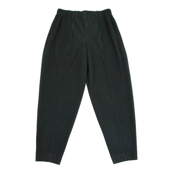オムプリッセ イッセイ ミヤケHOMME PLISSE ISSEY MIYAKE プリーツテーパードパンツ 深緑2 K-111207_001