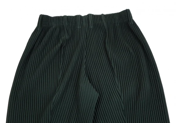 オムプリッセ イッセイ ミヤケHOMME PLISSE ISSEY MIYAKE プリーツテーパードパンツ 深緑2 K-111207_011