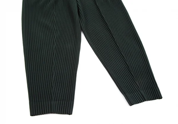 オムプリッセ イッセイ ミヤケHOMME PLISSE ISSEY MIYAKE プリーツテーパードパンツ 深緑2 K-111207_008