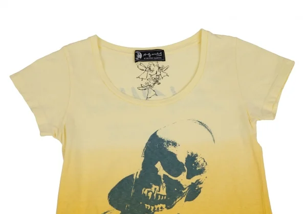 アンディウォーホルバイヒステリックグラマーAndy Warhol BY HYSTERIC GLAMOUR スカルプリントグラデーションTシャツ 黄F K-111214_002