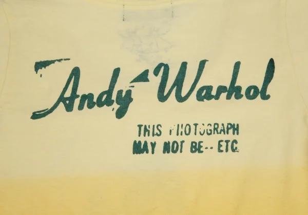 アンディウォーホルバイヒステリックグラマーAndy Warhol BY HYSTERIC GLAMOUR スカルプリントグラデーションTシャツ 黄F K-111214_009