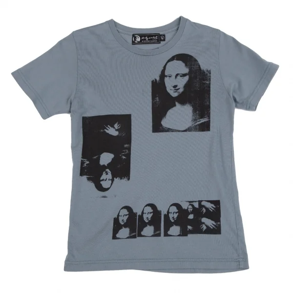 アンディウォーホルバイヒステリックグラマーAndy Warhol BY HYSTERIC GLAMOUR モナリザプリントTシャツ グレーブルーL K-111215_001