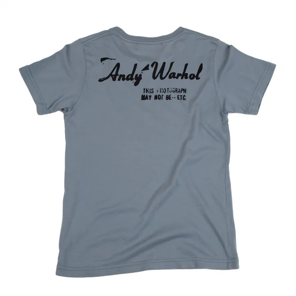 アンディウォーホルバイヒステリックグラマーAndy Warhol BY HYSTERIC GLAMOUR モナリザプリントTシャツ グレーブルーL K-111215_009