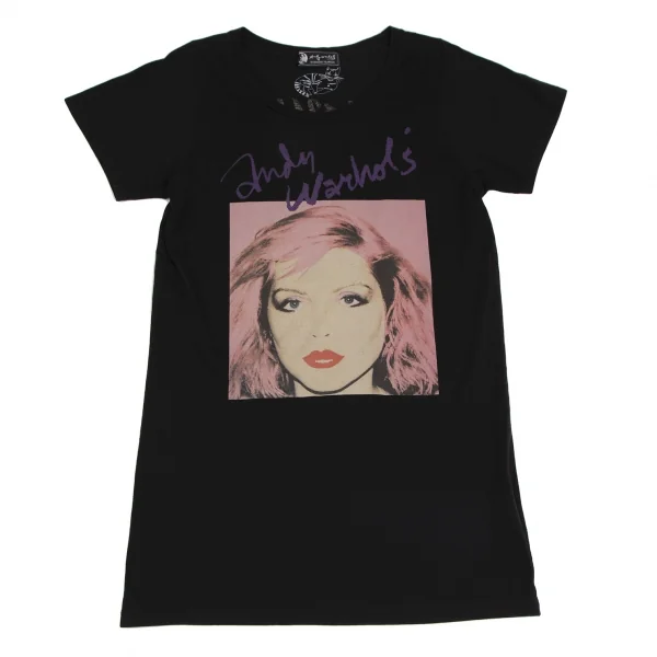 アンディウォーホルバイヒステリックグラマーAndy Warhol BY HYSTERIC GLAMOUR Blondie デボラハリープリントTシャツ 黒F K-111216_001