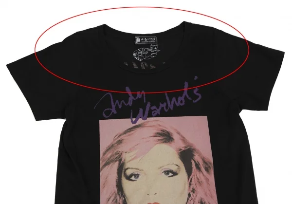 アンディウォーホルバイヒステリックグラマーAndy Warhol BY HYSTERIC GLAMOUR Blondie デボラハリープリントTシャツ 黒F K-111216_002