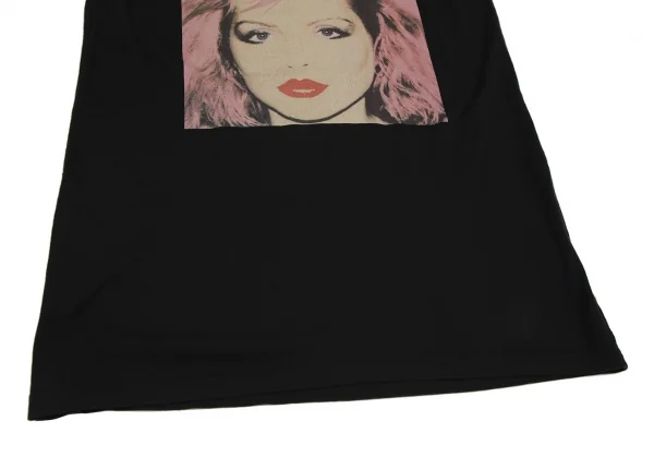 アンディウォーホルバイヒステリックグラマーAndy Warhol BY HYSTERIC GLAMOUR Blondie デボラハリープリントTシャツ 黒F K-111216_009