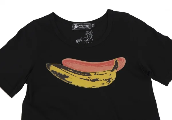 Andy Warhol BY HYSTERIC GLAMOUR Banana Printed T Shirt K-111217_002