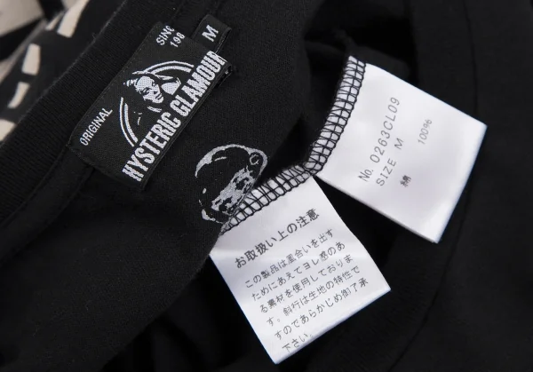 ヒステリックグラマーHYSTERIC GLAMOUR コートニーラブプリントカットソー 黒M K-111219_015