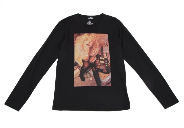 ヒステリックグラマーHYSTERIC GLAMOUR コートニーラブプリントカットソー 黒M K-111219_002
